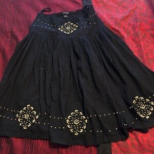 Lauren U.  BY jump - cotton skirt with lining, and zipper, nice embellishments,